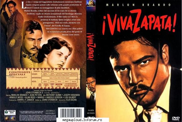 viva zapata ! (1952)

 

povestea lui emiliano zapata, mexican care a condus o �mpotriva dictaturii