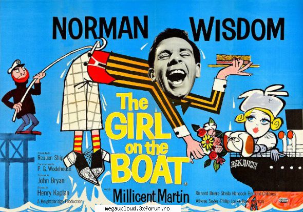 norman wisdom the collection the girl the boat (1962)fata nava hazliul wisdom, care ocupă