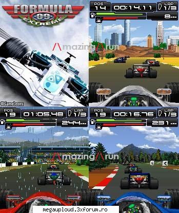 formula 2009 extreme mobile game racing java english 128x160, 176x208, download