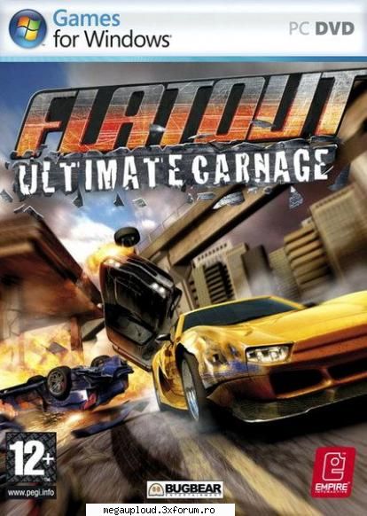 Flatout Ultimate Carnage Skullptura Full RIP - This is a FULL-RIP so everything is intact - JOCURI CU MASINI