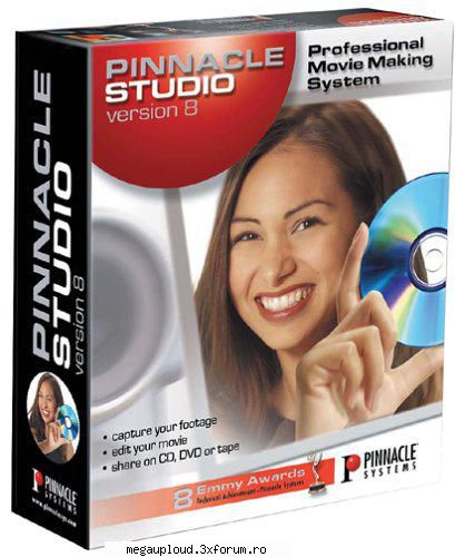 pinnacle studio 8
v. 8.8 build 220

cd image iso nrg
693  a fost testat ,scanat antivirus , nu