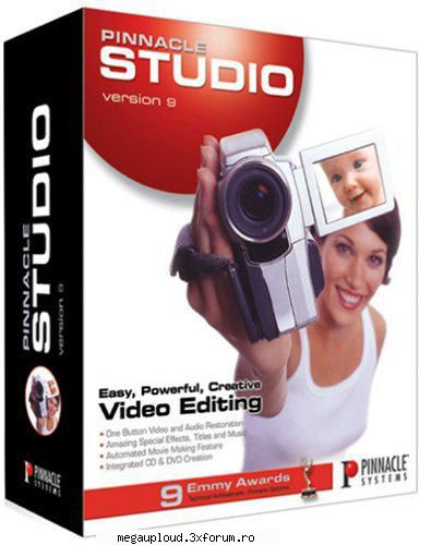 pinnacle studio 9
v. 9  build 168

663 mb
cd image iso  a fost testat ,scanat antivirus , nu