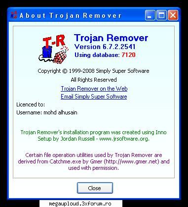 Trojan Remover v6.7.2 Build.2541 - Changes in this version: - Added new heuristic - PROGRAME PC