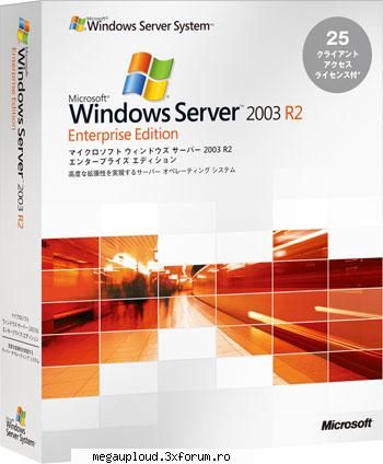 Windows Server 2003 R2 Enterprise Edition w/SP2 - Download: Key: Install Notes: *Slipstreamed to - WINDOWS