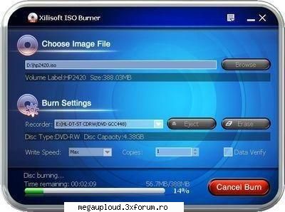 Xilisoft ISO Burner - Set after done action: � You can choose the after - PROGRAME PC