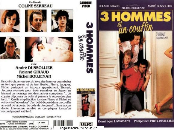 trois hommes couffin (1985) trois hommes couffin steward air france, accepta pastreze temporar